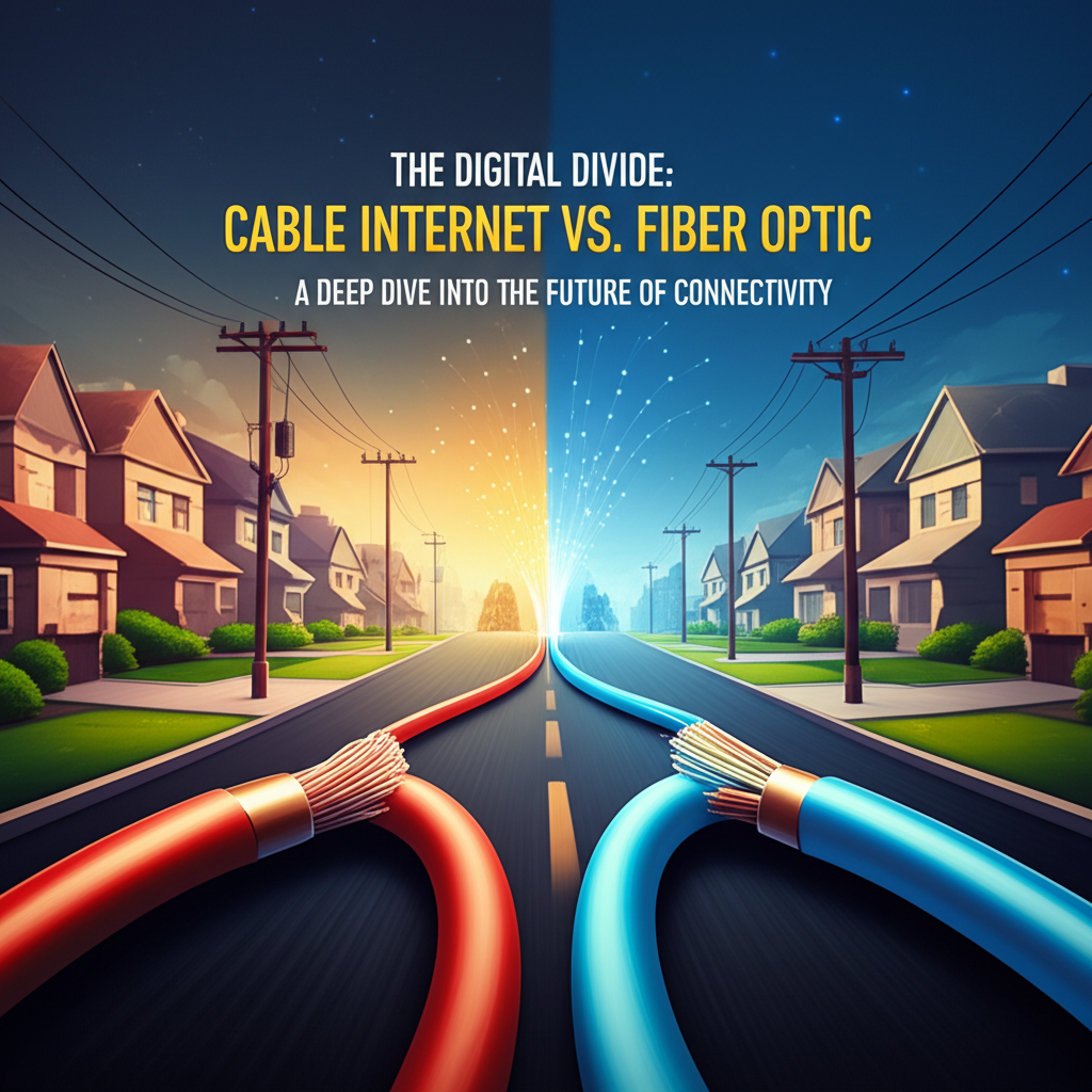 The Digital Divide: Cable Internet vs. Fiber Optic – A Deep Dive into the Future of Connectivity The Digital Divide: Cable Internet vs. Fiber Optic – A Deep Dive into the Future of Connectivity